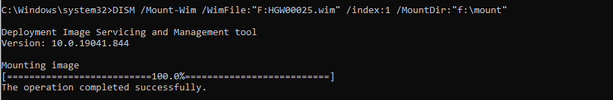 Mounting Windows Image