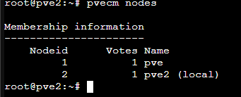 Cluster creation output