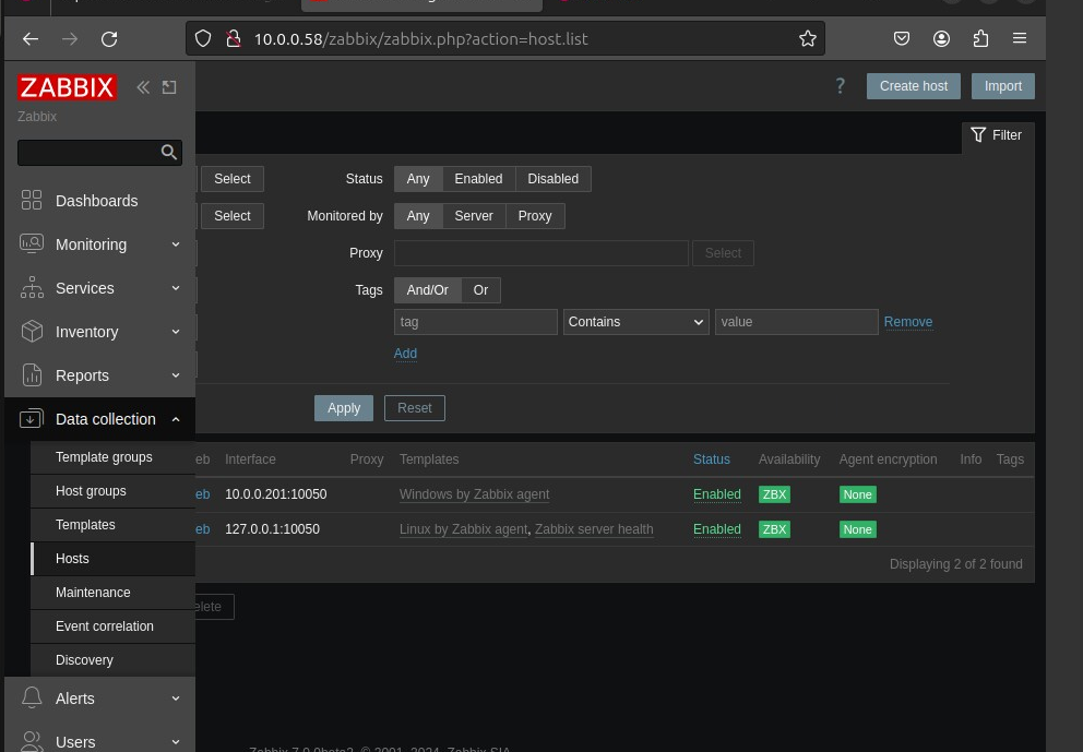 Adding Host in Zabbix