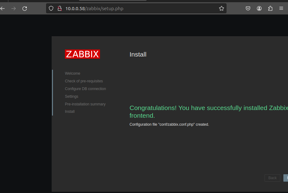 Zabbix Front-End Complete